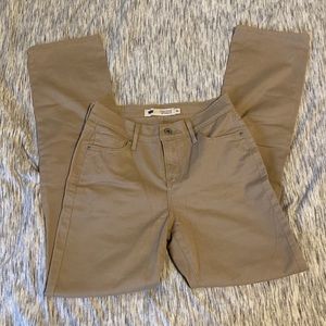 Levi’s straight leg tan jeans